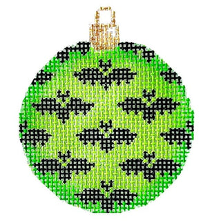 Bats Mini Ball/Lime Painted Canvas Associated Talents 
