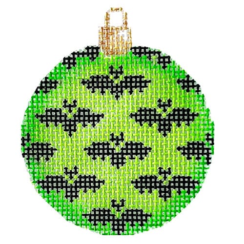 Bats Mini Ball/Lime Painted Canvas Associated Talents 

