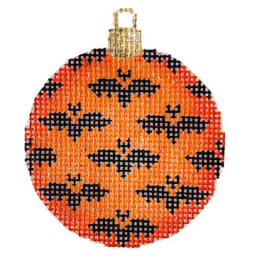 Bats Mini Ball/Orange Painted Canvas Associated Talents 
