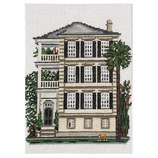 Battery Street House in Charleston on 13 Painted Canvas Needle Crossings 
