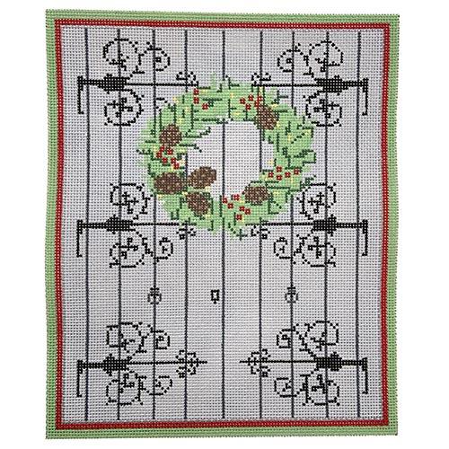 Bavarian Barn Door Painted Canvas Blue Ridge Stitchery 