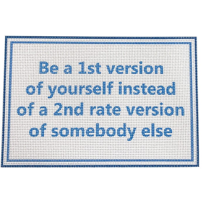 Be a 1st Version Painted Canvas All About Stitching/The Collection Design  - 1