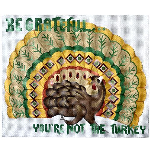 Be Grateful... You're not the Turkey Painted Canvas Tina Griffin Designs  - 1