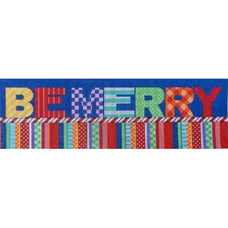 Be Merry Sign Painted Canvas Associated Talents 
