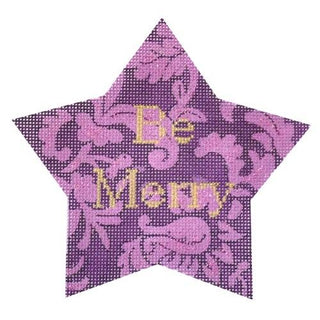 Be Merry Xmas Star Painted Canvas Kirk & Bradley 
