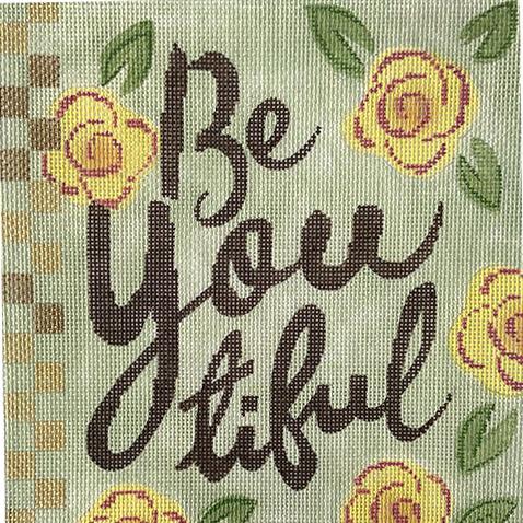 Be you tiful Painted Canvas Labors of Love Needlepoint  - 1