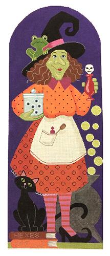 Bea Witch Painted Canvas Labors of Love Needlepoint  - 1