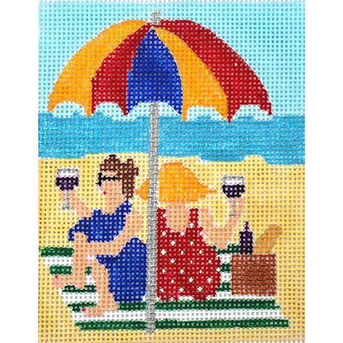 Beach Babes Painted Canvas The Princess & Me  - 1