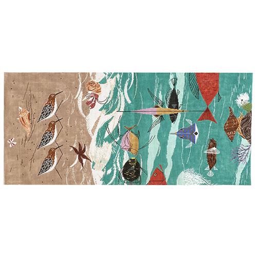 Beach Birds and Fish Painted Canvas The Meredith Collection 