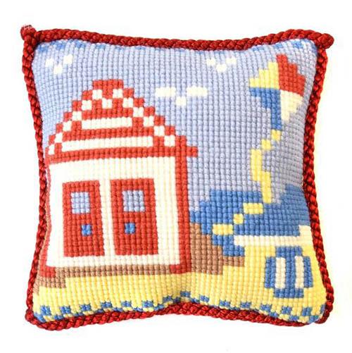 Beach Hut Needlepoint Kit Kits Elizabeth Bradley Design 
