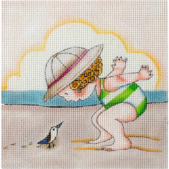 Beach & Sea: Eye to Eye Painted Canvas Painted Pony Designs  - 1