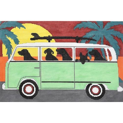 Beach Trip Painted Canvas CBK Needlepoint Collections 