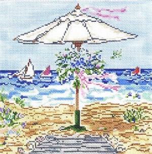Beach Wedding Painted Canvas Susan Wallace Barnes  - 1