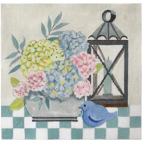Beachside Tablescape Painted Canvas Amanda Lawford  - 1