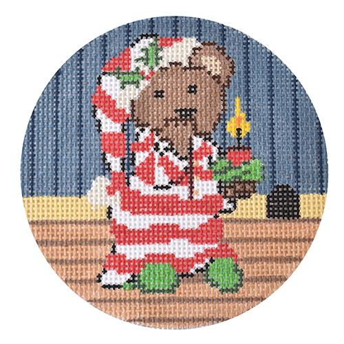 Bear in Pajamas Painted Canvas The Meredith Collection 
