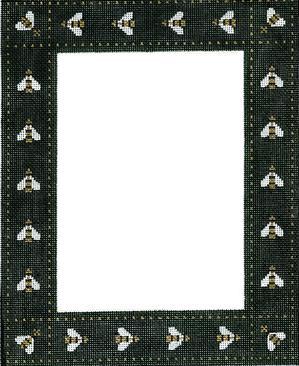 Bee Frame Painted Canvas Susan Wallace Barnes 