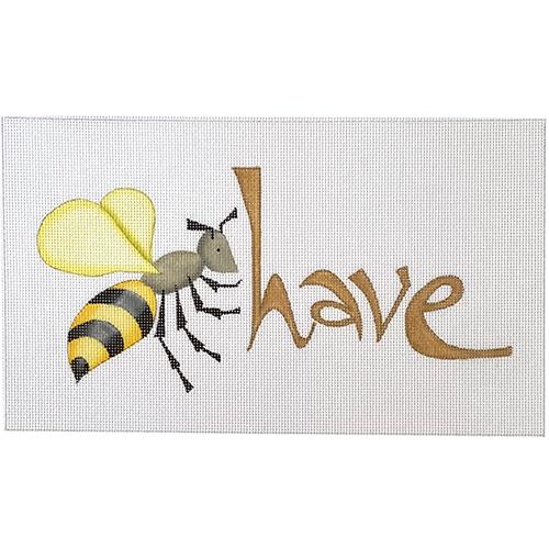 Bee Have Sign Painted Canvas Zecca 
