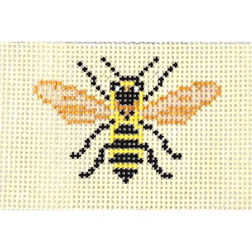 Bee Insert (NC) Painted Canvas Needle Crossings 
