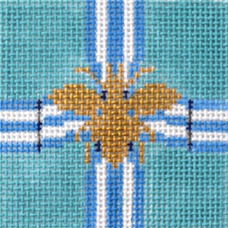 Bee Insert Painted Canvas Anne Fisher Needlepoint LLC 
