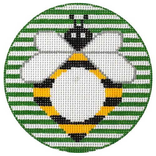 Bee Round (RD) Painted Canvas Rachel Donley 
