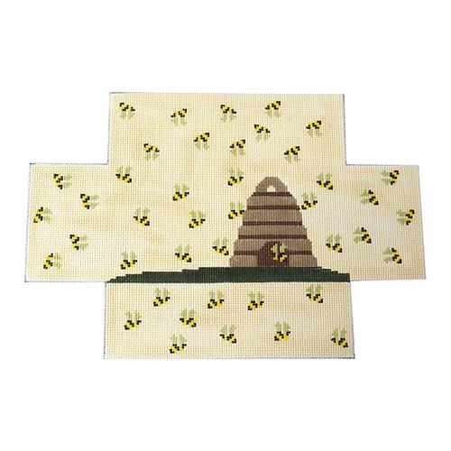 Bee Skep Brick Cover Painted Canvas J. Child Designs  - 1