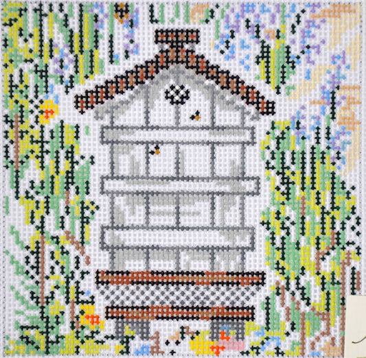 Bee Skep C Painted Canvas Susan Wallace Barnes 