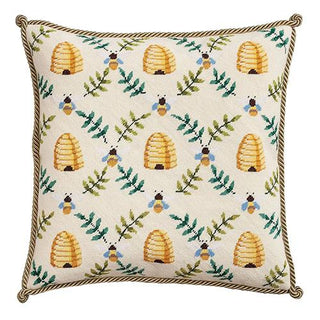 Beehive Trellis   Gold Needlepoint Kit Kits Elizabeth Bradley Design 
