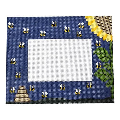 Bees and Skep Frame Painted Canvas J. Child Designs 