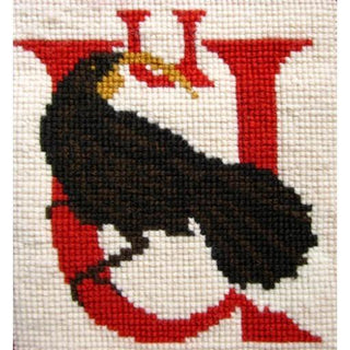 Beginner Needlepoint Kit Animal Alphabet Letter U   Uja Kits Elizabeth Bradley Design 
