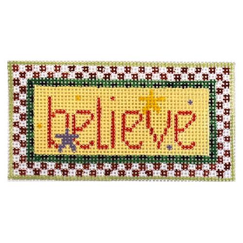 Believe Painted Canvas Kathy Schenkel Designs 
