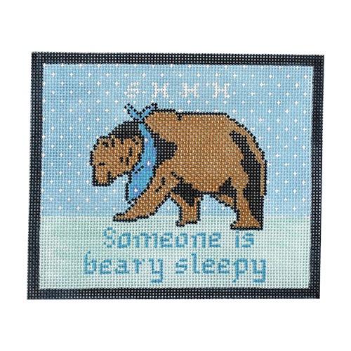 Benjamin the Bear Loves Naps Painted Canvas Thorn Alexander 