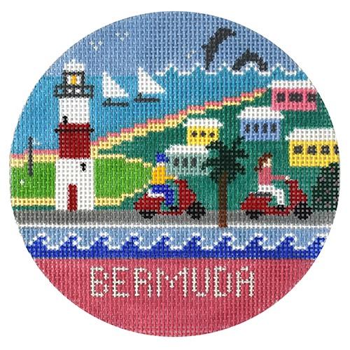 Bermuda Painted Canvas Doolittle Stitchery  - 1