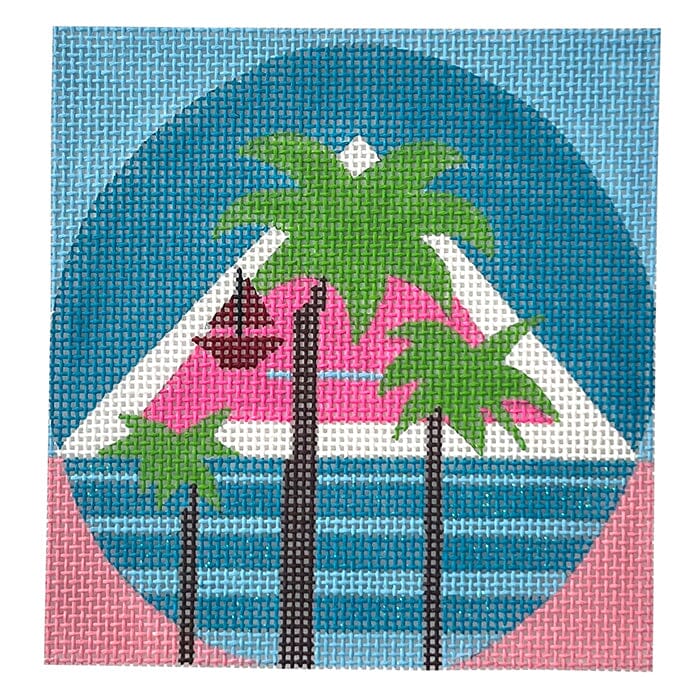 Bermuda Triangle Painted Canvas Melissa Prince Designs  - 1