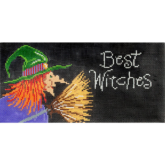 Best Witches Sign Painted Canvas Patti Mann 