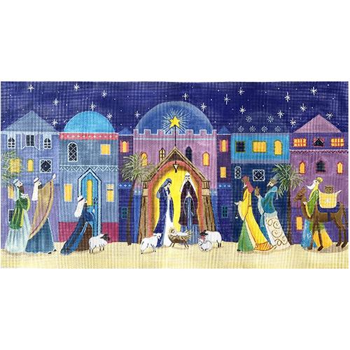 Bethlehem and Manger Panorama Painted Canvas Love You More 