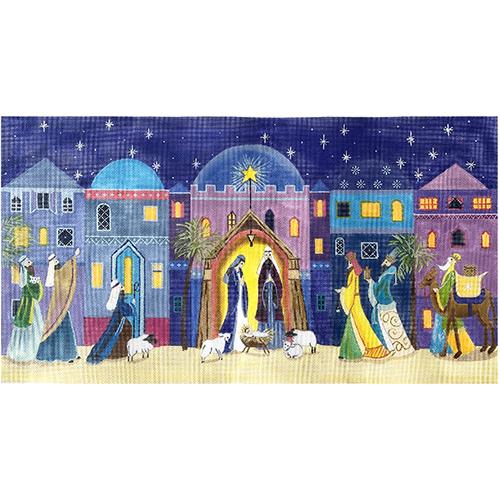 Bethlehem and Manger Panorama Painted Canvas Love You More  - 1