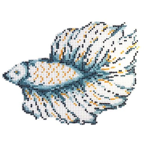Betta Fish Painted Canvas The Plum Stitchery 