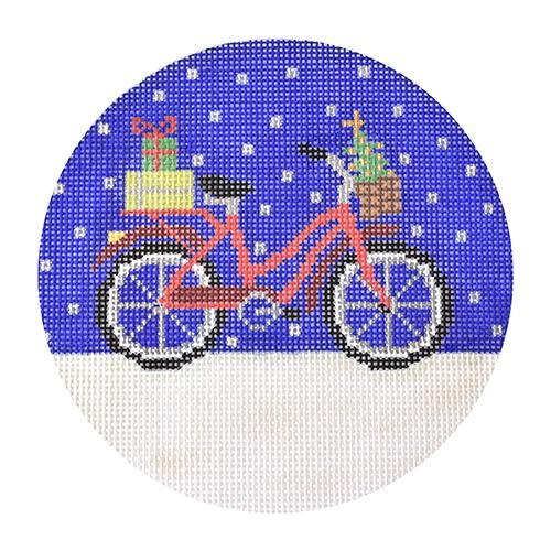 Bicycle Holiday Painted Canvas The Meredith Collection 