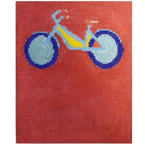 Bicycle Purse Painted Canvas The Plum Stitchery 