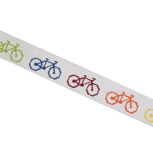 Bicycle Rainbow Belt Painted Canvas Kristine Kingston 