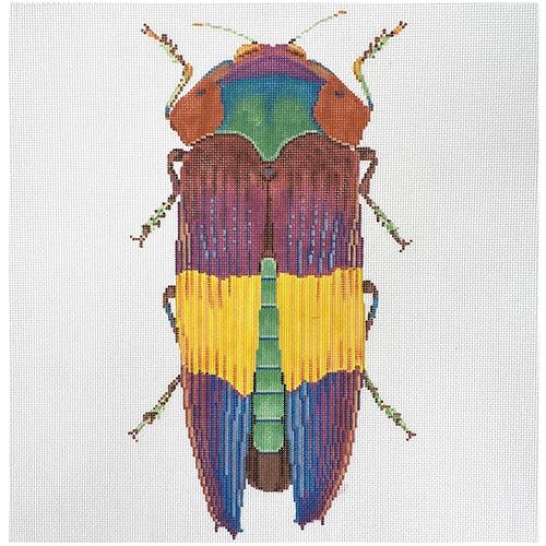 Big Bug   Rainbow Painted Canvas The Meredith Collection  - 1