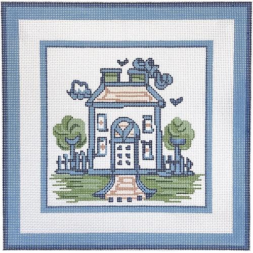 Big House Painted Canvas Silver Needle 
