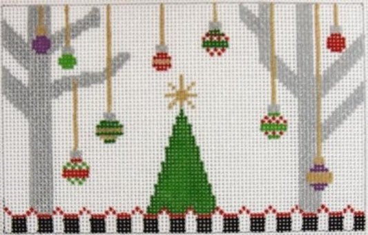 Birch Tree Christmas Painted Canvas The Princess & Me 
