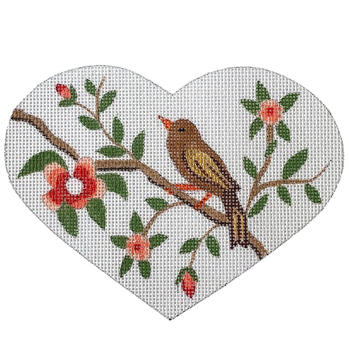 Bird Heart with SG Painted Canvas Patricia Sone 