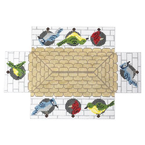 Birdhouse Brick Cover Painted Canvas J. Child Designs  - 1