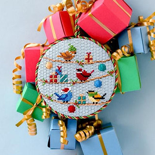Birds with Christmas Gifts Kit & Online Class Online Classes Alice Peterson Company 
