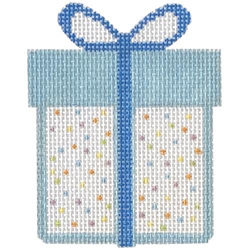 Birthday Gift   Blue Painted Canvas Audrey Wu Designs  - 1