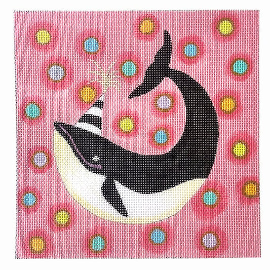 Birthday Whale Painted Canvas Colors of Praise 