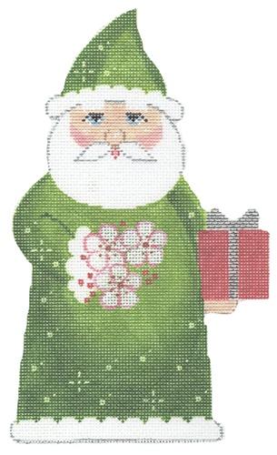 Birthstone Santa May Painted Canvas Labors of Love Needlepoint 