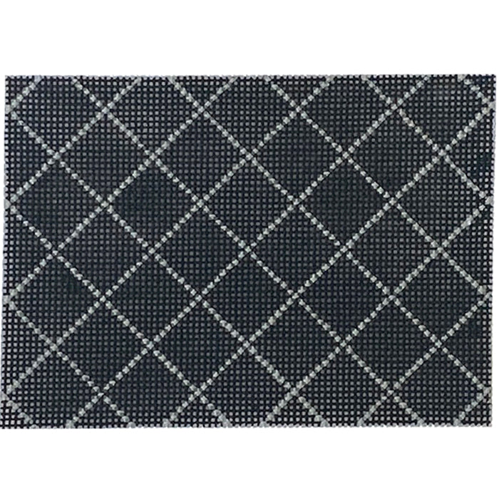 Bitsy Flat Black Quilted Painted Canvas Kimberly Ann Needlepoint  - 1